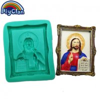Исус Христос  силиконов молд форма за декорация торта фондан шоколад и др, снимка 1 - Форми - 20741849