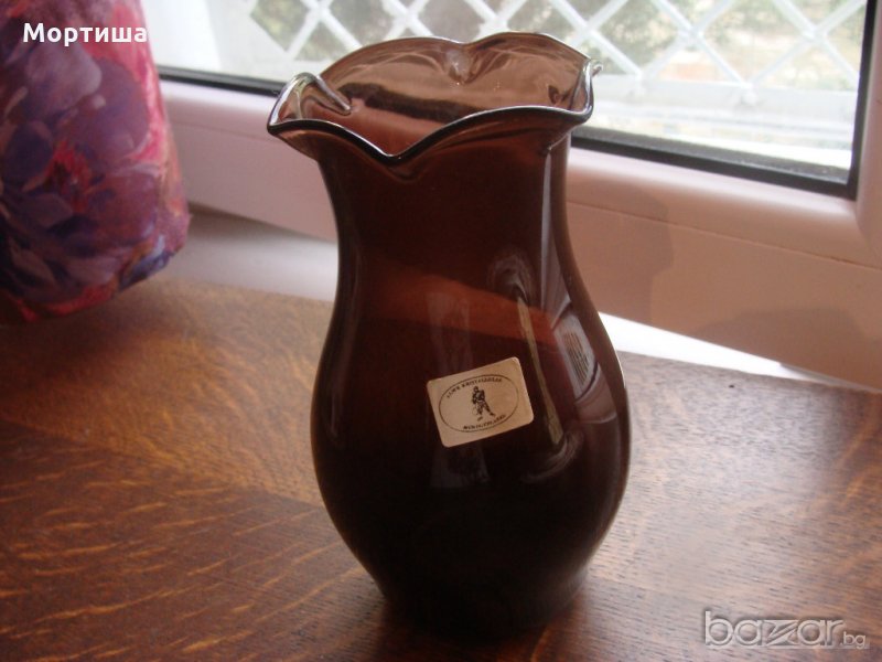  Винтидж кристална ваза, снимка 1