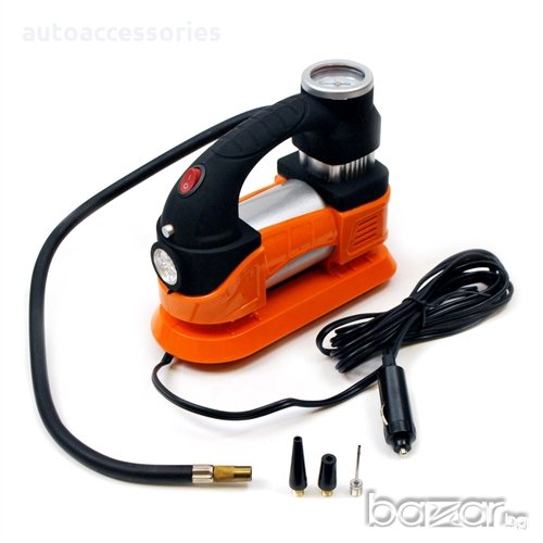 Компресор за помпане на гуми 12V - 219, снимка 1