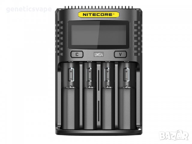 Nitecore UMS4 LCD Screen USB Battery Charger зарядно, снимка 2 - Друга електроника - 24420804