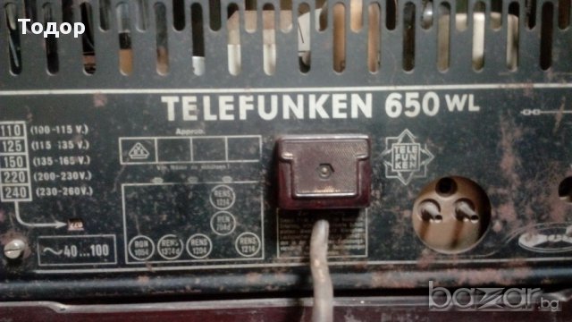 Ретро радио Telefunken 650 WL 1931г., снимка 5 - Антикварни и старинни предмети - 13877282