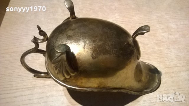 ретро сосиера-мед/месинг-29х11х10см-внос швеицария, снимка 12 - Антикварни и старинни предмети - 23744310