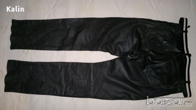 Великолепен кожен панталон - класически спортно елегантен модел, снимка 2 - Дънки - 11917057