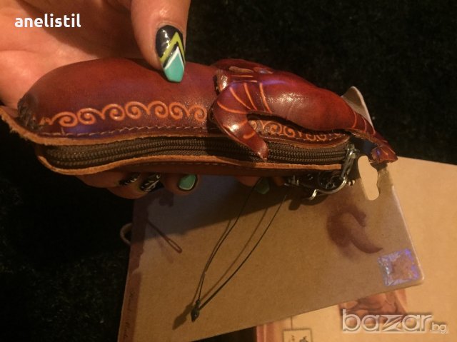 Ключодържател ,портмоне ,телец,естествена кожа, снимка 2 - Портфейли, портмонета - 19208121