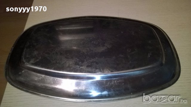 Oro 24k inox 18/10-поднос с позлата-45/31см-внос швеицария, снимка 10 - Други - 15461773