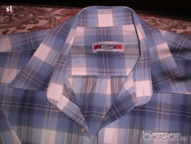 Мъжка риза с къс ръкав/Fiome , снимка 2 - Ризи - 18097885