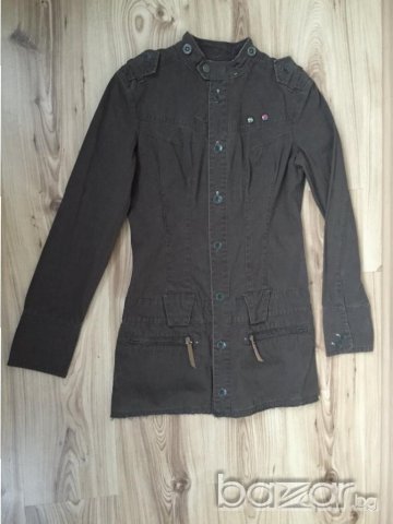 DIESEL Дамско яке, oригинално, кафяво, размер  М slim fit., снимка 1 - Якета - 11070560