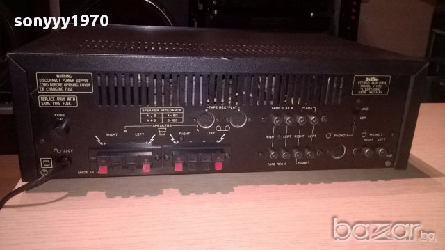 ПОРЪЧАН ЗА ITALY-Beston v-1150 stereo amplifier/330w-made in japan-внос швеицария, снимка 4 - Ресийвъри, усилватели, смесителни пултове - 15463112
