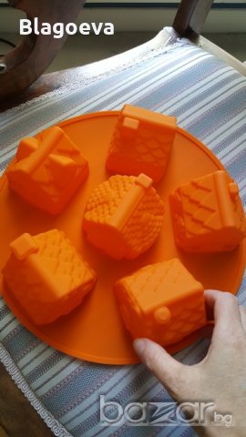 Силиконовa форма „Коледни къщички”, снимка 4 - Форми - 20115360