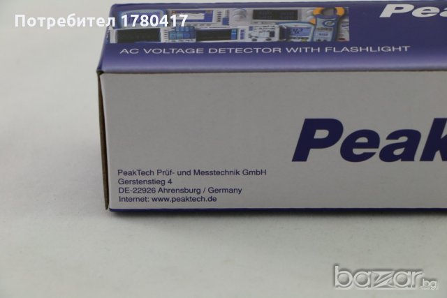 детектор за напрежение Peaktech,  Германия, снимка 13 - Други инструменти - 20903843