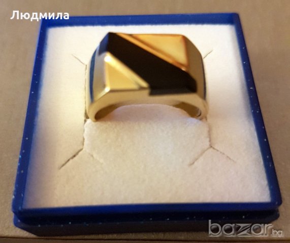 Златен мъжки пръстен, снимка 8 - Пръстени - 11072983