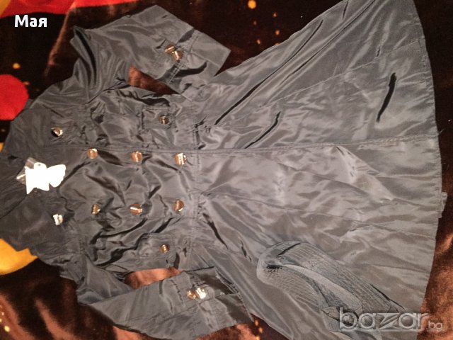 Дамско черно манто. Размер XS, S, M, снимка 3 - Палта, манта - 13848488