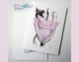Картичка "Нежност" / женско тяло, любов, розово, снимка 1