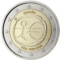 2 Евро монети (възпоменателни) емитирани 2009г (10г. на Икономически и Паричен съюз), снимка 5 - Нумизматика и бонистика - 15990617
