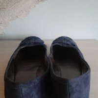 Сини велурени пантофки  Nine West , снимка 2 - Дамски ежедневни обувки - 25459294