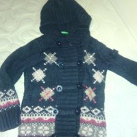 Бенетон страхотна вълнена жилетка , снимка 3 - Детски пуловери и жилетки - 24100197
