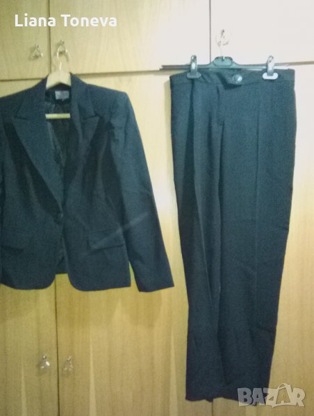 черен копринен костюм"Бордо", снимка 1