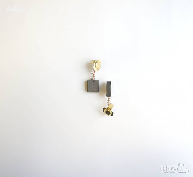 Въглено-графитна четка с пружина и накрайник профил 6x16x18,5mm, снимка 1