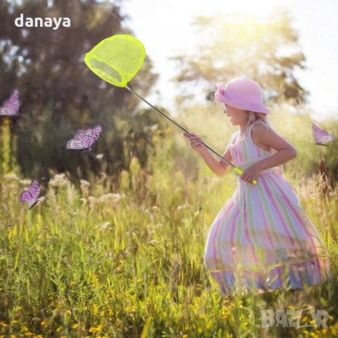 964 Голямо кепче с телескопична дръжка за ловене на пеперуди или риболов, снимка 2 - Други спортове - 25592467