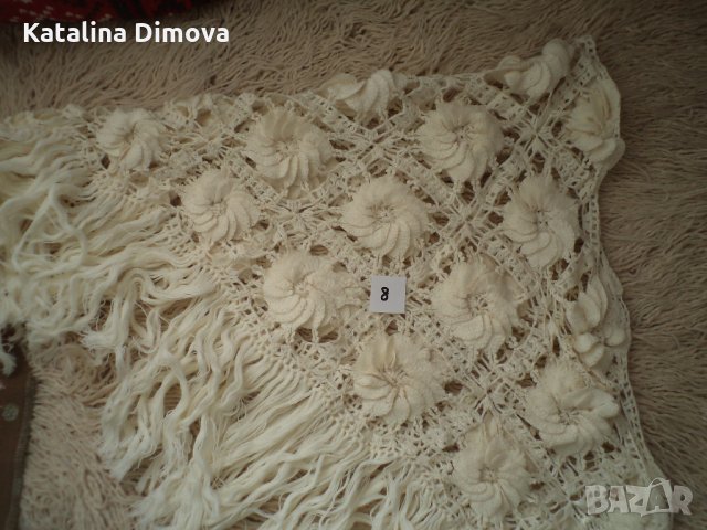 Продавам шалове, ръчно плетени,нови, снимка 5 - Шапки - 23075216