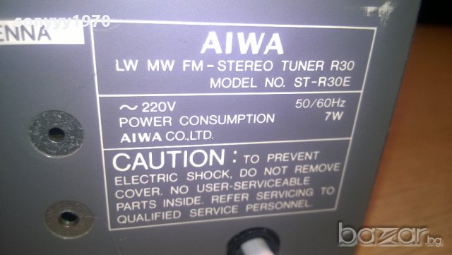 aiwa st-r30e-stereo tuner-made in japan-внос швеицария, снимка 15 - Ресийвъри, усилватели, смесителни пултове - 10161927