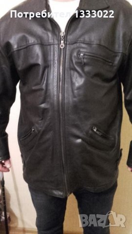 Мъжко кожено яке, снимка 2 - Якета - 23867702