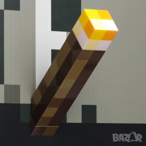 Майнкрафт факла лампа ,Minecraft играчка светеща факла, снимка 5 - Образователни игри - 24260900