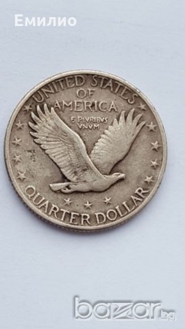USA QUARTER Standing Dollar 1930 Philadelphia Mint  VF-:EF, снимка 6 - Нумизматика и бонистика - 20199659