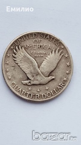USA QUARTER Standing Dollar 1930 Philadelphia Mint VF-:EF, снимка 6 - Нумизматика и бонистика - 20199659