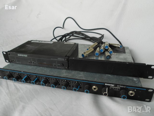 Автоматичен микрофонен Mixer Shure SCM-810E и дигитален еквалайзер Shure DFR11EQ, снимка 3 - Други - 25298362