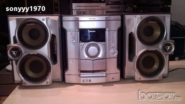 Sony cd/tuner/deck+2 колони-внос швеицария