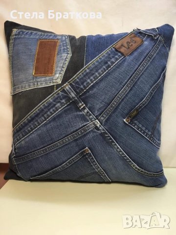 Дънкови изделия / Ръчно изработени, снимка 15 - Възглавници - 22317787