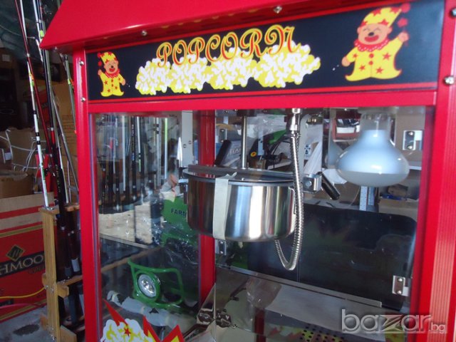 Пуканки машина за пуканки на ток депото за пуканките е със нагревател отдолу външни рзамери широчина, снимка 5 - Обзавеждане за заведение - 7579894