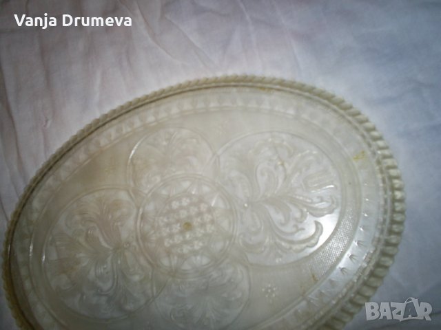 два подноса за сладки, или плодове от бакелит, снимка 3 - Антикварни и старинни предмети - 23120225