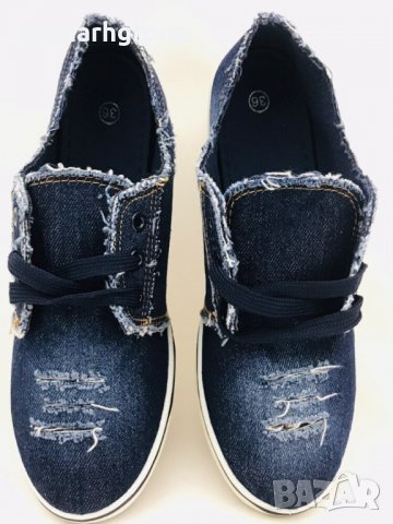 Дамски обувки Denim, снимка 4 - Дамски ежедневни обувки - 25211362