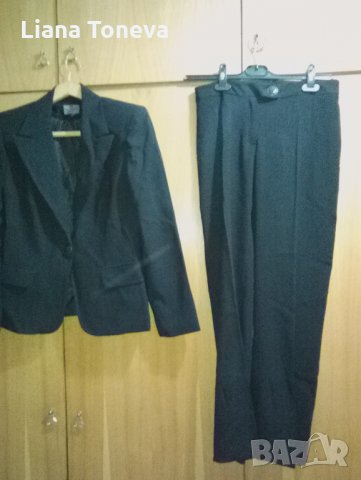 черен копринен костюм"Бордо"