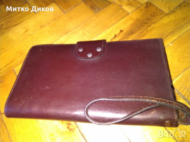 Чанта за ръка -3 ципа -естествена кожа, снимка 4 - Чанти - 24590533