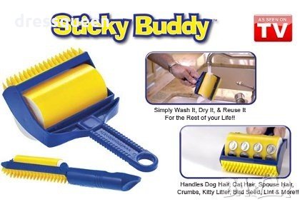 0512 Миеща ролка за обиране на косми Sticky Buddy, снимка 8 - За кучета - 24814640