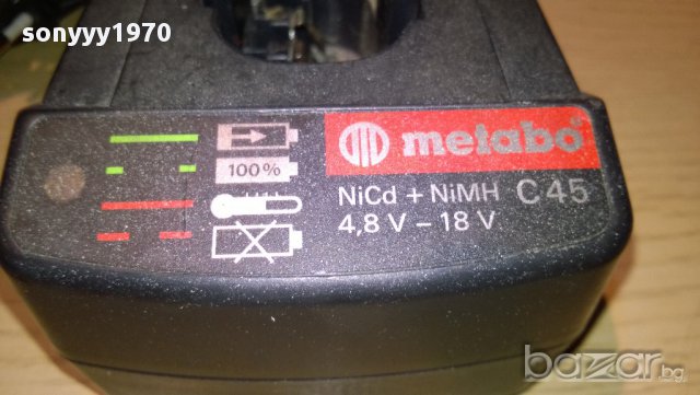 metabo-c45 4.8-18voltts/2amp-зарядно-внос швеицария, снимка 3 - Други инструменти - 11571423
