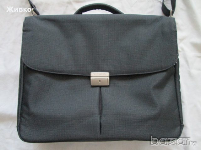 SAMSONITE сива чанта за през рамо с отделение за лаптоп., снимка 2 - Чанти - 18436014