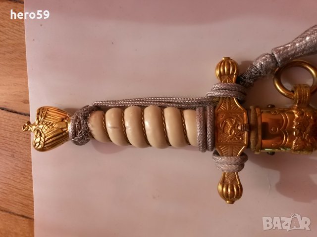 Немски морски кортик 2 св. война-отлично състояние/кинжал сабя нож/, снимка 2 - Антикварни и старинни предмети - 24055166