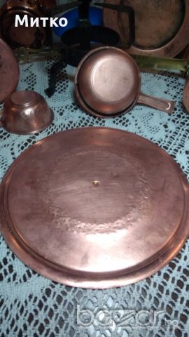 Стари медни съдове и сервиз турски 100 г., снимка 11 - Антикварни и старинни предмети - 20343338