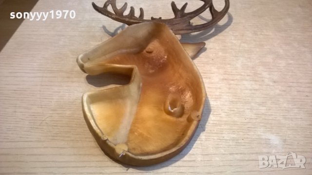 елен с рога-30х20х5см-внос швеицария, снимка 10 - Колекции - 23358731