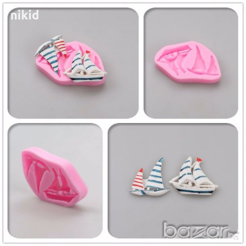 2 лодки лодка силиконов молд форма декорация торта фондан шоколад и др.