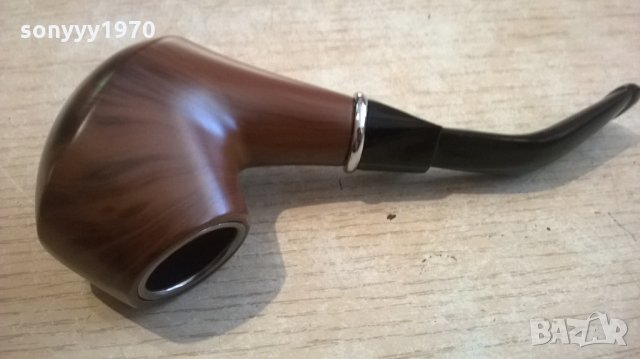 красива лула с интересни форми-14х5х4см-внос швеицария, снимка 11 - Лули - 24044427