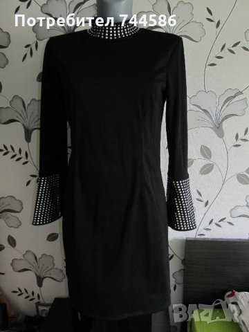 Черна рокля, снимка 4 - Рокли - 22183724