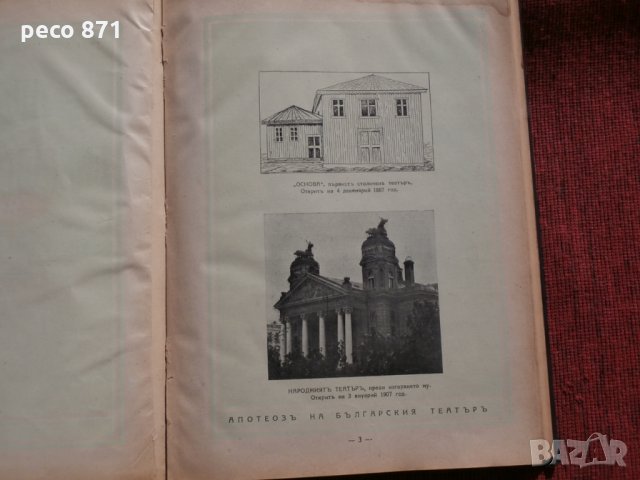 Апотеоз на българския театър-Юбилеен сборник 1929г., снимка 6 - Други - 23161972