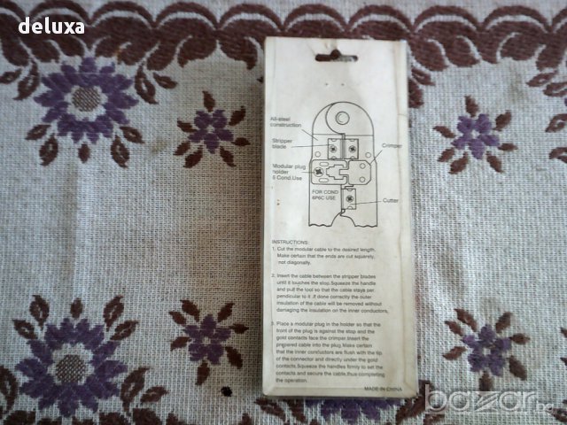 Клещи за кримпване (кримпващи) RJ-11, RJ-12 , снимка 2 - Клещи - 17499591