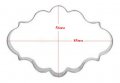 Метална форма резец ТАБЕЛА / РАМКА за фондан, тесто и др. моделиращи смеси, снимка 3