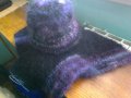 Ръчно плетена шапка и шал ангора, снимка 7